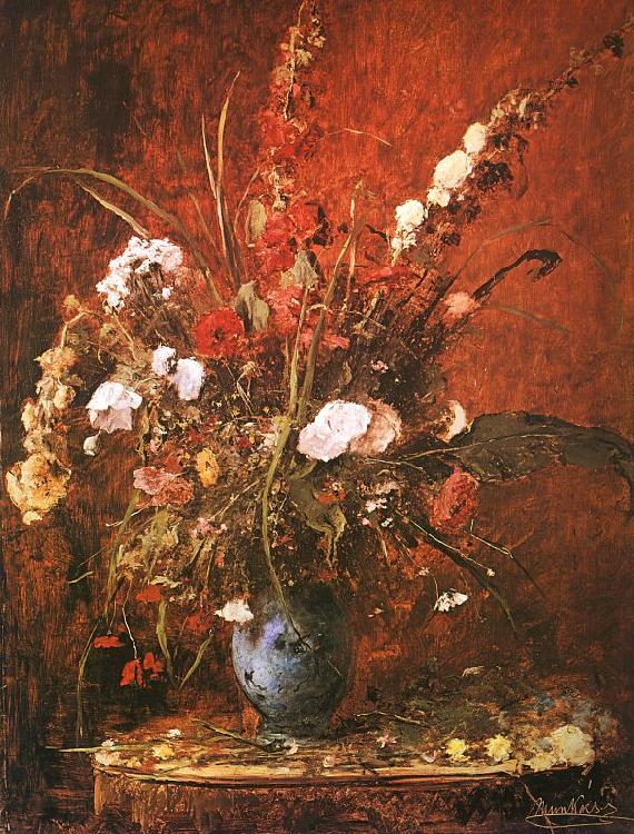 Mihaly Munkacsy Large Flower Piece